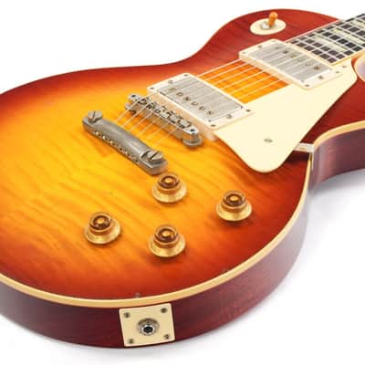 Gibson 1959 Les Paul Standard Reissue Light Aged Cherry Teaburst image 11