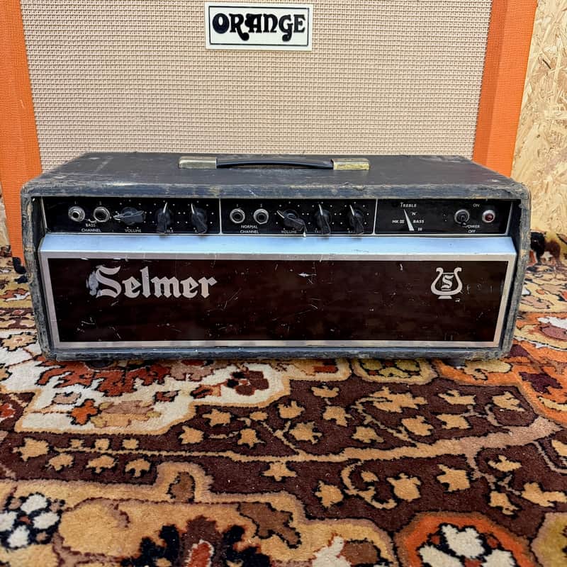 Vintage 1960s Selmer Treble N Bass 50 MKIII MK3 Valve Guitar Amplifier Head Bild 1