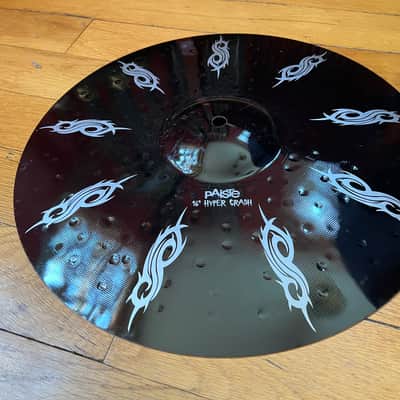 Paiste ALPHA II Colorsound Hyper Crash- 16”  Joey Jordison Slipknot Edition 2014 - Black Colorsound image 7