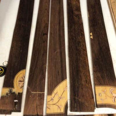 General Vintage Tone NOS Dalbergia Nigra electric guitar neck for S style ( Brazilian Rosewood ) Slab board full finished - Nitro image 16