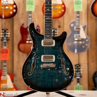 PRS SE Hollowbody II Piezo Peacock Blue Smokeburst image 4