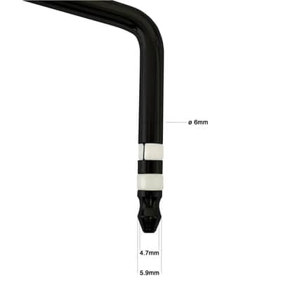 Ibanez RS/RG Edge Lo-Pro, Zero Tremolo Arm Black Push-In New image 6