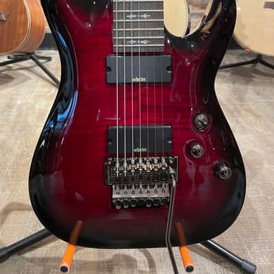 Schecter Demon 7 FR Crimson Red Burst image 3