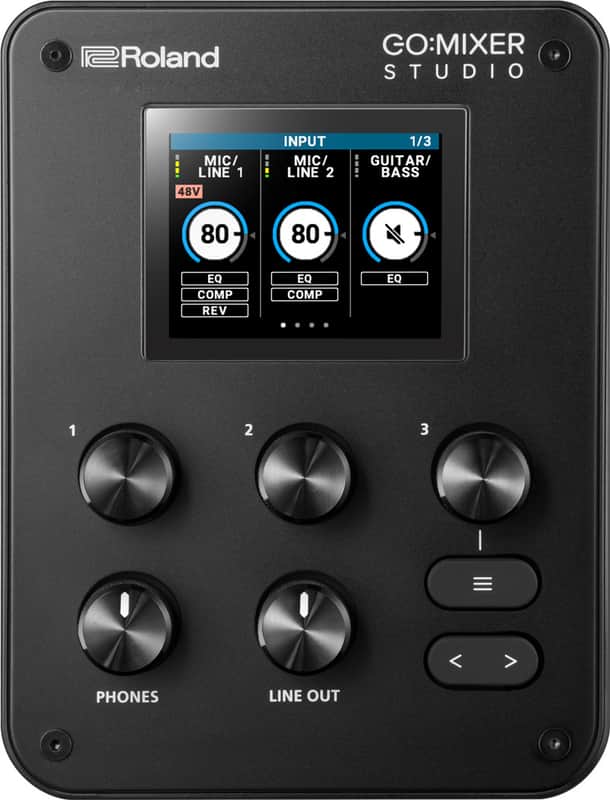 Roland GO:MIXER STUDIO USB-C Audio Interface - Black