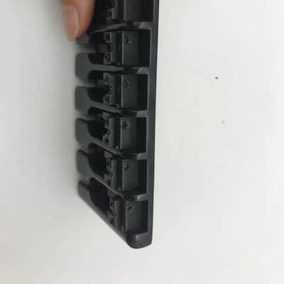 Black 6 String Bass Guitar Fixed Bridge image 5