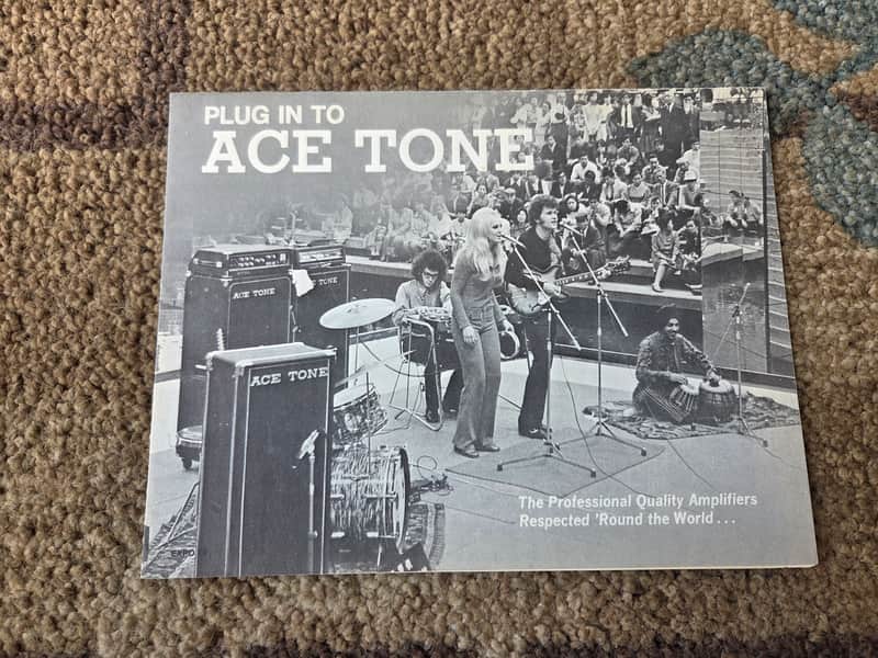 Vintage 1960's Ace Tone Amplifier Catalog! Rare, Original Case Candy! image 1
