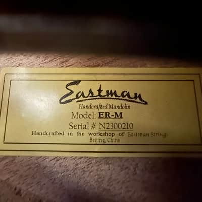 Eastman ER-M El Rey Electric Mandolin w/ Hard Case & Free Pro Setup image 6