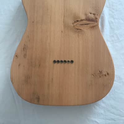 Electric Guitar - Reclaimed Fir with Milk Paint - T-Style - Milk and Honey 037 image 3