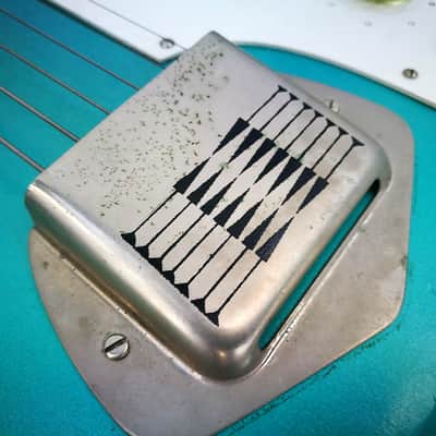 1965 Sivertone Model 1413L - DeArmond Kay - rare Seafoam Green - 1410 image 4