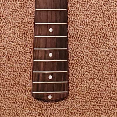 Flamed roasted satin 4 string bass neck image 9