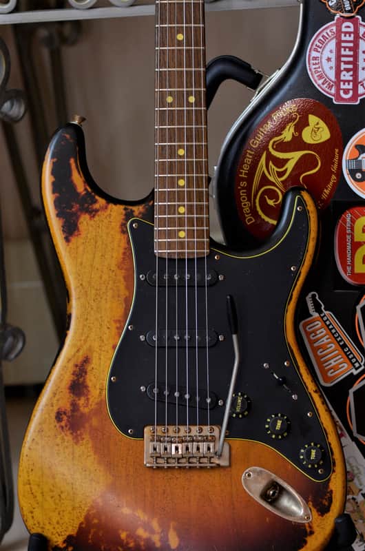 American Fender Stratocaster Sunburst Heavy Relic CS Texas Specials image 1