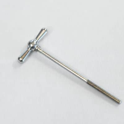Leedy & Ludwig "L" 4-1/2" Bass Drum T-rods 50's - Chrome (2-Pack) image 3