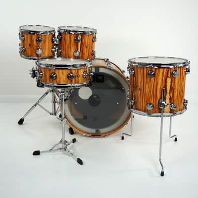 DW Collectors Kit - VLT in Exotic African Chen Chen 10x8, 12x9, 15x14ft 23x18 (No Snare Drum) image 5