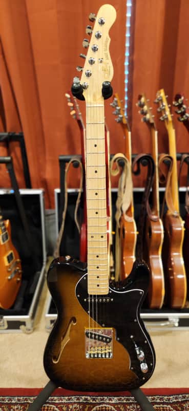 G&L USA Limited Edition ASAT Classic Thinline Semi Hollow 2-Tone Goldburst Metallic image 1