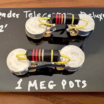 Fender Telecaster 72' Deluxe wiring harness 1 meg potentiometers and Bumblebee 0.022uF paper in oil capacitors image 1