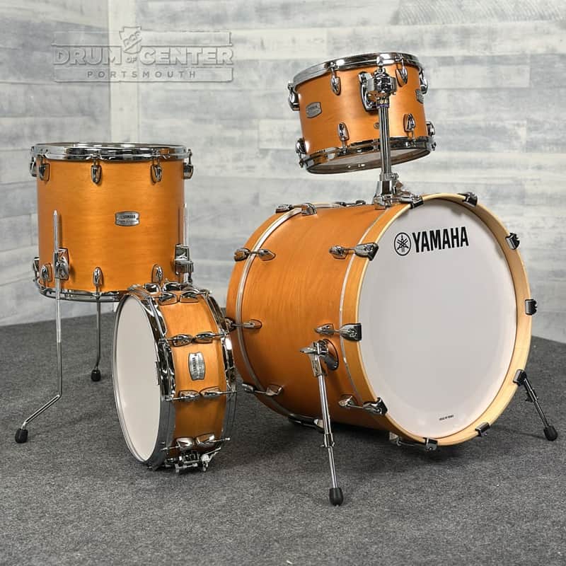 Yamaha Tour Custom Maple 4pc Drum Set 20/12/14/14 Caramel Satin image 1