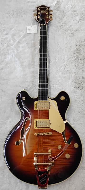 Gretsch Broadkaster LX Figured Center Block Electric Guitar w/Case, Havana Burst image 1