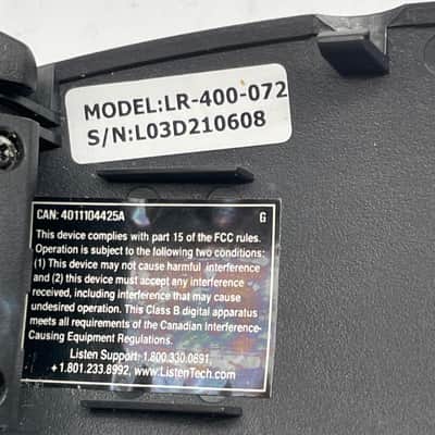 Listen Technologies LR-400-072 216 Mhz Portable Display RF Receiver image 8