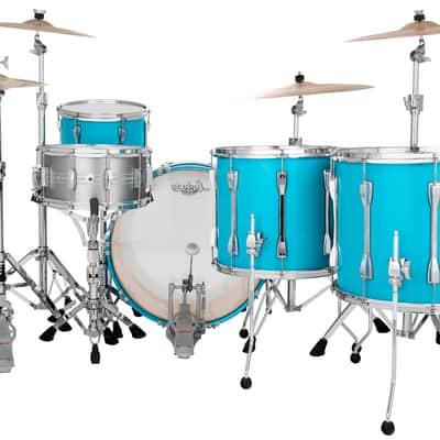 Ludwig *Pre-Order* Classic Maple Heritage Blue 16x20, 12x8, 13x9, 14x14, 16x16 Drums Shell Pack | Special Order | Authorized Dealer image 3