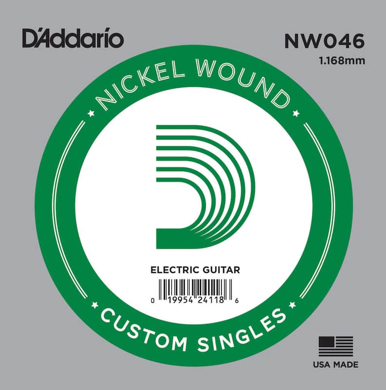 D'Addario NW046 Nickel Wound Electric Guitar Single String .046 image 1