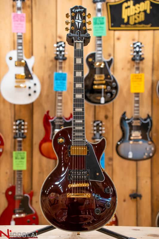 EPIPHONE Jerry Cantrell "Wino" Les Paul Custom Dark Wine Red image 1