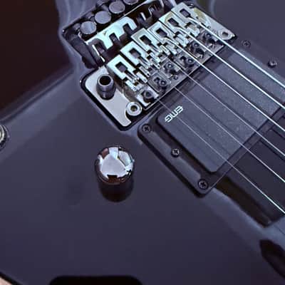 ESP Eii, E-ii, & LTD Deluxe Volume & Tone KNOB SET (2) metal dome knobs,- Black Nickel aka Cosmo Black *MADE IN JAPAN* Horizon, Mii, M-1000, MH-1000, etc etc image 4