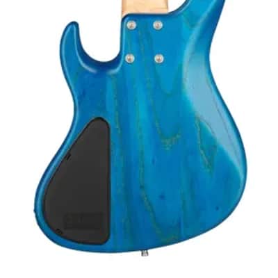 Sadowsky MetroLine 24-Fret Modern Bass-Swamp Ash Body-5 String-Ocean Blue Transparent Satin image 3