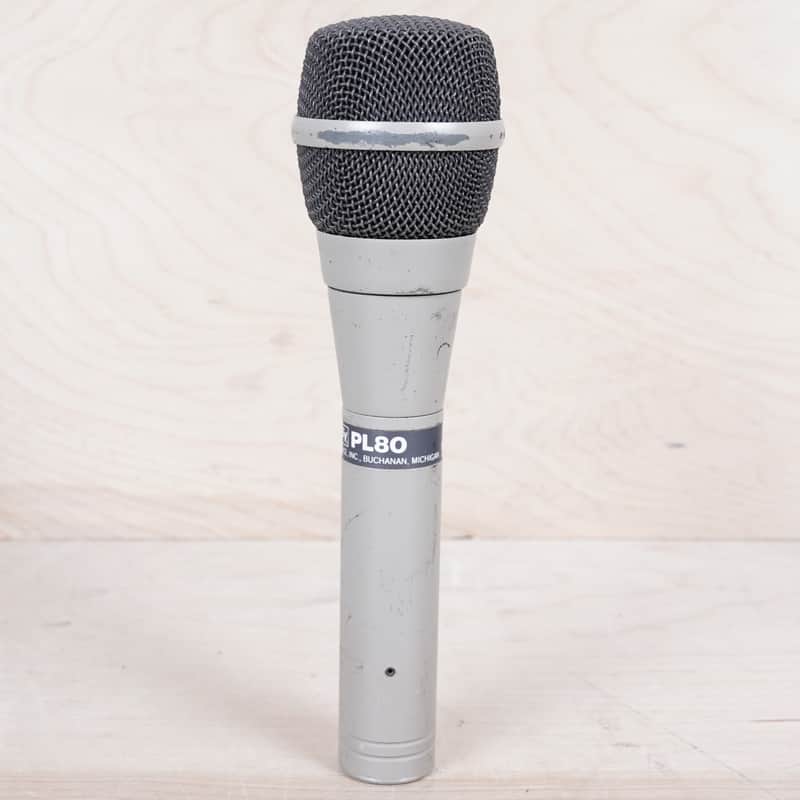Electro-Voice PL80 Handheld Supercardioid Dynamic Microphone 1980s Grey - Fresh Foam image 1