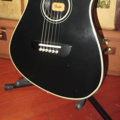 ~1989 Fender Santa Rosa Acoustic Elecric Black image 1