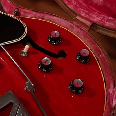 1961 Gibson ES-330 TDC W. Factory Sideways Vibrola - Cherry image 11