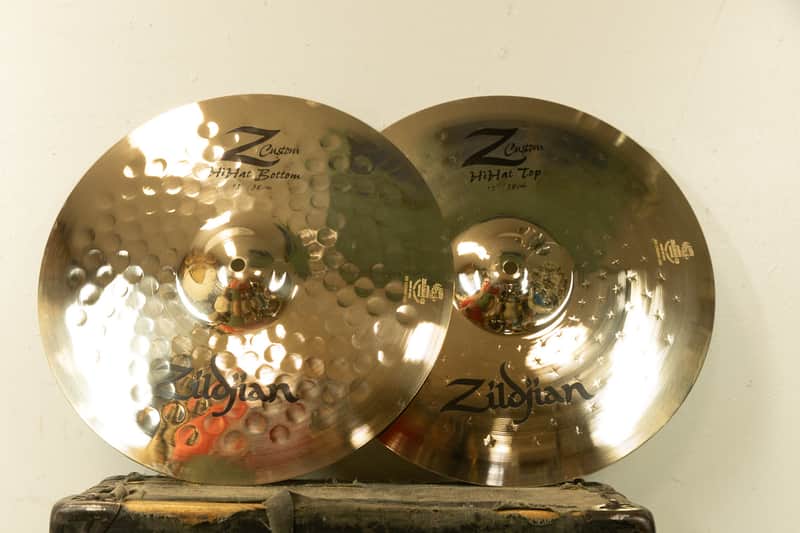 Zildjian 15" Z Custom Hi Hat Cymbals 1349g 1592g image 1