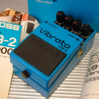 The First Month March 1982 Boss VB-2 Vibrato w/ Original Box & Manual / MIJ Made in Japan (Black Label) image 1