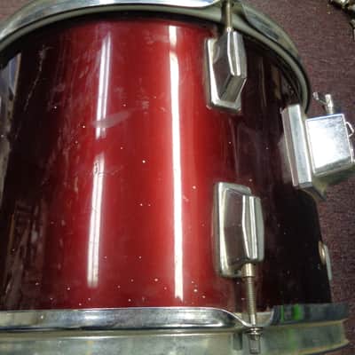 Generic 13" Tom Drum Shell Wine Red image 3
