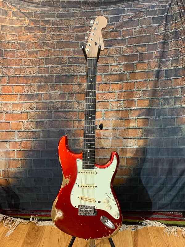 Fender Stratocaster Custom Shop Relic Body 1969 Candy Apple Red True Temperament Neck image 1
