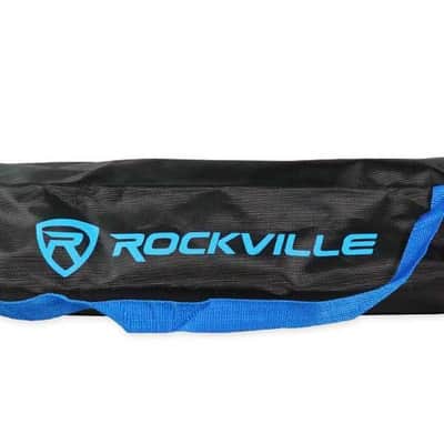 (2) Rockville White 12" PA DJ Speaker Covers+Scrims+Stands+Lights+Event Facade image 4
