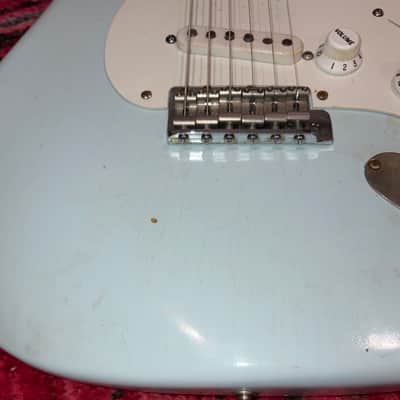 Stratocaster - “1956” replica Fender Custom Shop Body Sonic Blue Klein 56 epic replica pickups/ Fender vintage ‘56 RI AVRI neck image 5