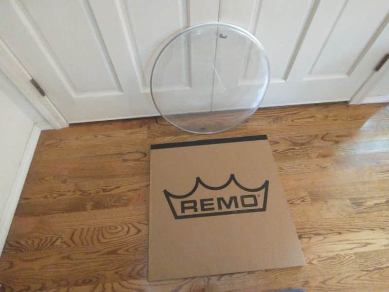 Remo Pearl New 24-in bass drum batter head with built-in muffler image 1