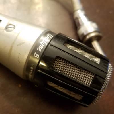 Shure Hi-Z Unidirectional Dynamic Mic 515SAC Unidyne B + Clip IOB 1968 - black and silver image 7