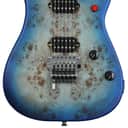 EVH 5150 Series Deluxe Poplar Burl Electric Guitar - Aqua Burst with Ebony Fingerboard