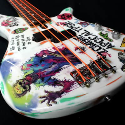 Custom Painted and Upgraded Yamaha RBX 260 With Matching Headstock And Graphics image 19