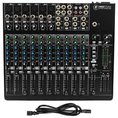 Mackie 1402VLZ4 14-ch. Analog Mixer w/ 6 ONYX Preamps+(2) 5.25" Studio Monitors image 5