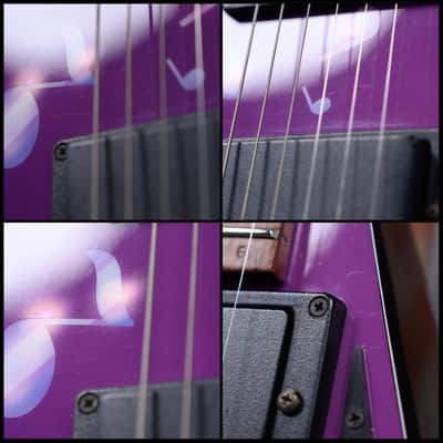 Jackson USA Custom Shop RR1 Rhoads Custom Student Model Purple With Music Notes Graphic 1988 w/OHSC image 14