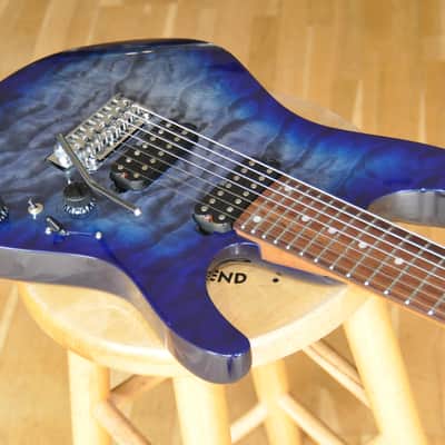 IBANEZ AZ427P2QM TUB Twilight Blue Burst / 7-String / AZ Premium Series / AZ427P2QM-TUB / I231100414 image 5
