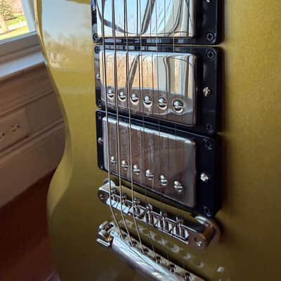 2020 Gibson Custom Shop SG Standard 3 Pickup Double Gold Factory Stinger - Gold Top image 4