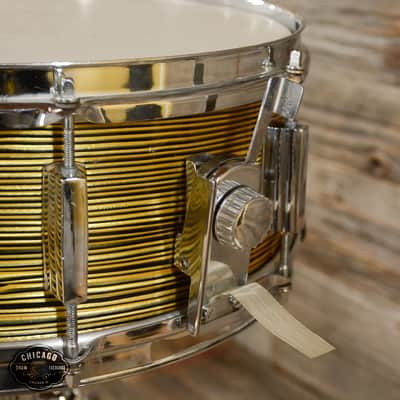 Tempro (MIJ) 12/16/20/5.5x14 4pc Kit Gold Grain Pearl Late 60s image 17