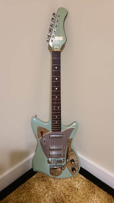 Teisco Kawai Guyatone Victoria Zenon 1960s Surf Green RARE image 1