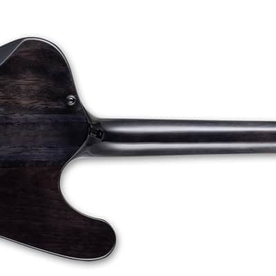 ESP LTD Phoenix-1000 LH Left-Handed See Thru Black Sunburst QM + ESP Case Brand New image 2