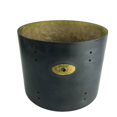 Premier Artist Maple 13” Tom Drum Shell - Unfinished Raw Black image 1