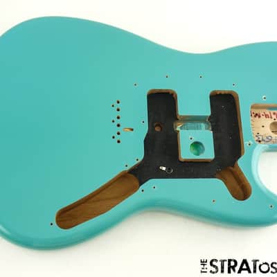 Fender Player II Mustang Series BODY Guitar Parts, Alder Offset Aquatone Blue! image 1