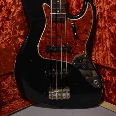 1964 Fender Jazz Bass Black Refin Pre-CBS w/HSC image 2